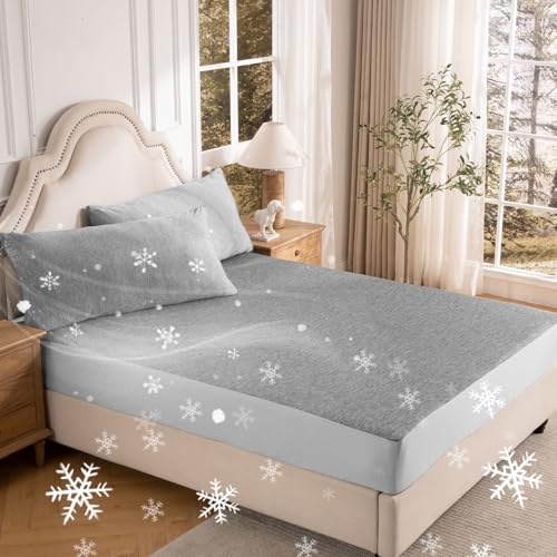 OMERAI 3PCS Cooling Sheet Set Breathable Bed Sheets