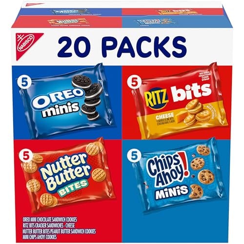 Nabisco Snacks Variety Pack, 4 Flavors, Cookies & Crackers, 20 Count Deal