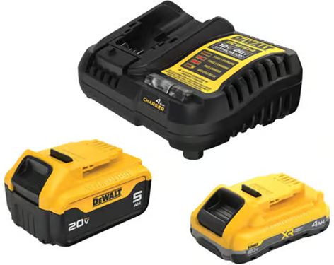 DEWALT DCB245-2C 5Ah Max and 4Ah Powerpack with Charger Deal