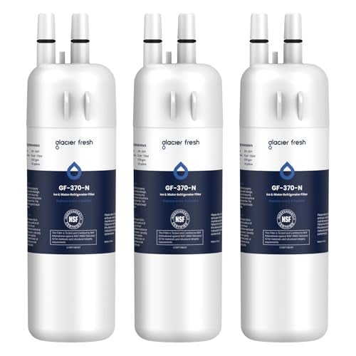 (Prime Deal) GLACIER FRESH EDR1RXD1 Refrigerator Water Filters 3-Pack Deal