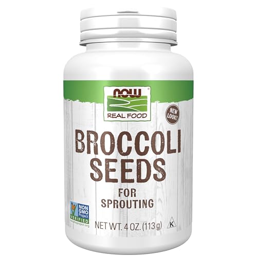 NOW Foods Non-GMO Broccoli Seeds for Sprouting 4-Oz