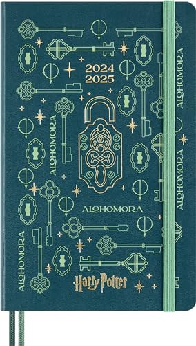 Moleskine Limited Edition Harry Potter 18 Month 2024-2025 Weekly Planner, Alohomora, Large (5" x 8.25")