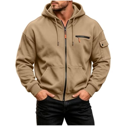Zip Up Tactical Hoodies/Sweatshirts with Multiple Pockets