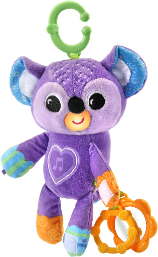 VTech Grab & Go Koala Clip-On Stroller Plush Take-Along Toy