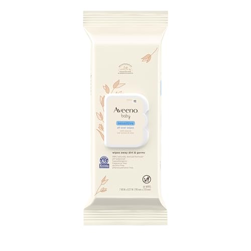 Aveeno Baby Sensitive All Over Wipes with Aloe & Natural Oat Extract 64-Count Deal
