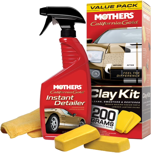 California Gold Mothers Clay Bar System Detailer Kit