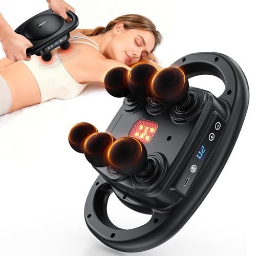 AERLANG Deep Tissue Percussion Multi-Head Massager (Black) Deal
