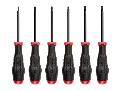 TEKTON Torx High-Torque Black Oxide Blade Screwdriver Set 6-Piece
