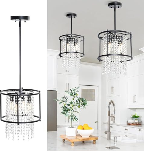 YITAHOME 4-Light Dining Room Crystal Light Fixture