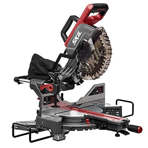 Skil 10" Dual Bevel 15Amp Stainless Steel Corded Sliding Compound Miter Saw