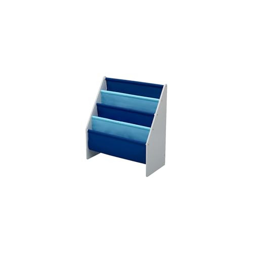 Delta Children Sling Book Rack Bookshelf (Grey/Blue)