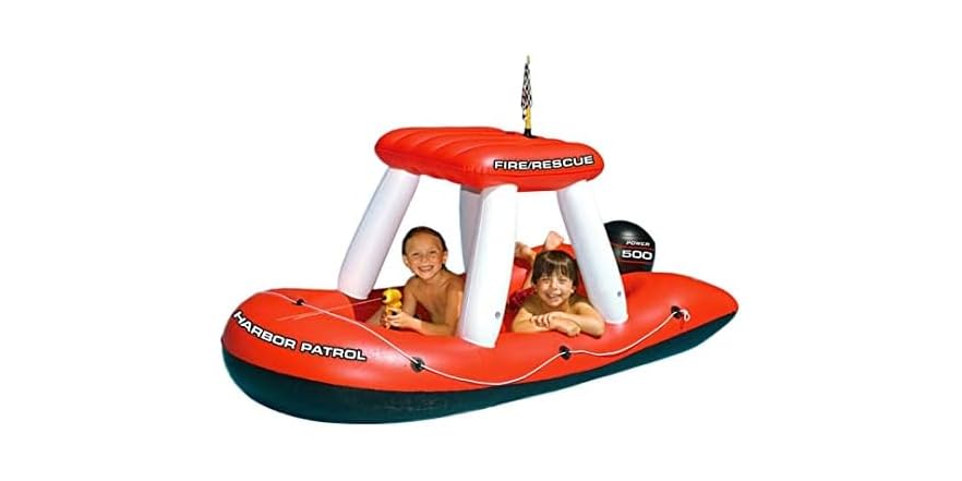 SWIMLINE Inflatable Water Squirter Float 75" Fire Boat Deal