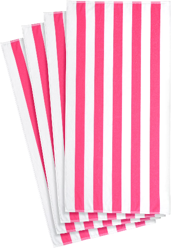 Mainstays Cabana Stripe Beach Towels 4-Pack