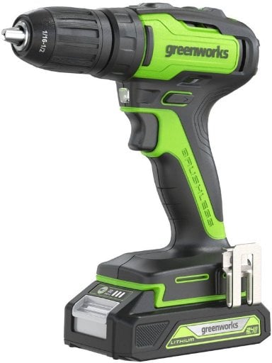 Greenworks Brushless POWERALL Cordless Drill/Driver w/ 2Ah Battery & Charger Deal