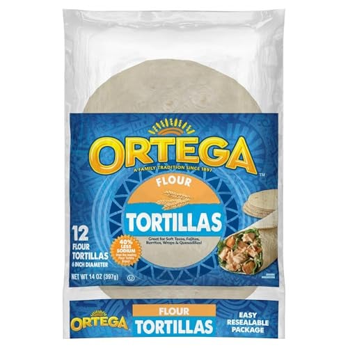 Ortega Flour Tortillas, 6 Inch, 12 Count Deal