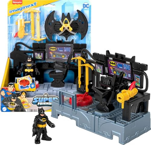 Fisher-Price Imaginext DC Super Friends Batman Toys Bat Command Center Playset
