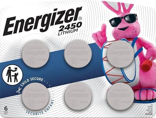 Energizer CR2450 3V Lithium Coin Battery 6-Pack