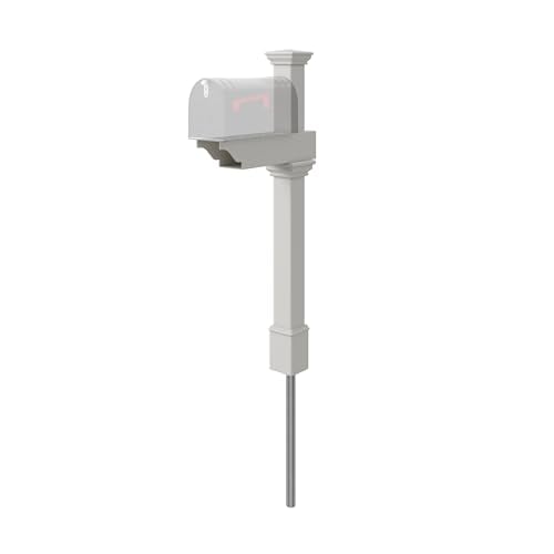 Zippity Classica Mailbox Post White Vinyl DIY No Dig Kit Deal