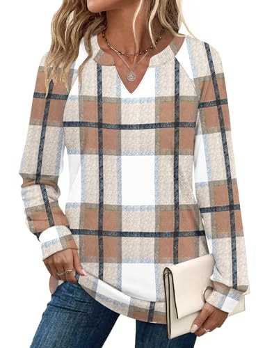 V Neck Long Sleeve Shirts