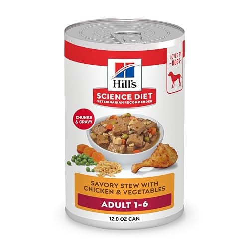 Hill's Science Diet Adult 1-6 Wet Dog Food 12-Pack 12.8-Oz Cans