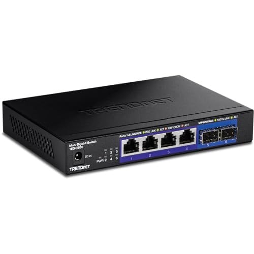 TRENDnet 6-Port, 4x 2.5GBASE-T Ports, 2x 10G SFP+ Ports Unmanaged Multi-Gig Switch Deal