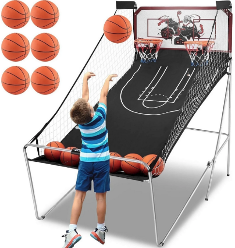 Foldable Indoor Electronic Arcade Basketball Game 81"x44"
