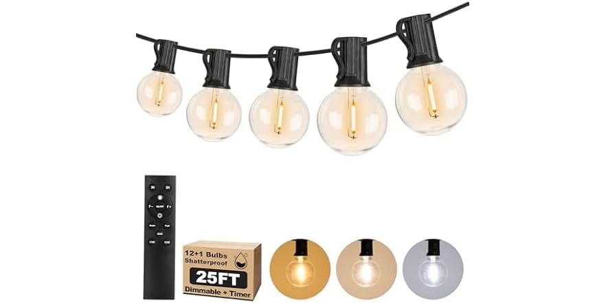 Bosceos 25FT G40 String Lights Deal