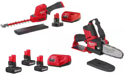 Milwaukee M12 FUEL 8 in. Hedge Trimmer Kit with (3) M12 HO 5.0 Ah Batteries Deal