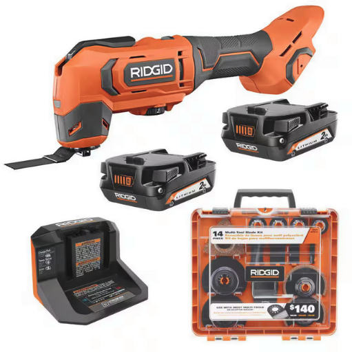 Ridgid 18V Cordless Oscillating Multi-Tool Kit with (2) 2.0 Ah Batteries Deal