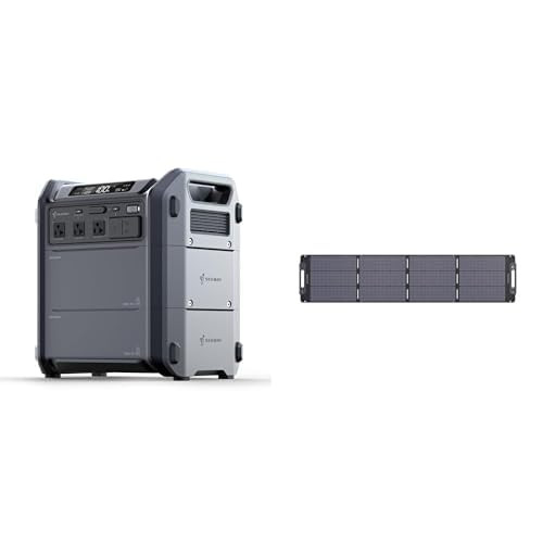 Segway Portable Power Station Cube 2000 with 2048Wh Battery and 200W Solar Panel Charger