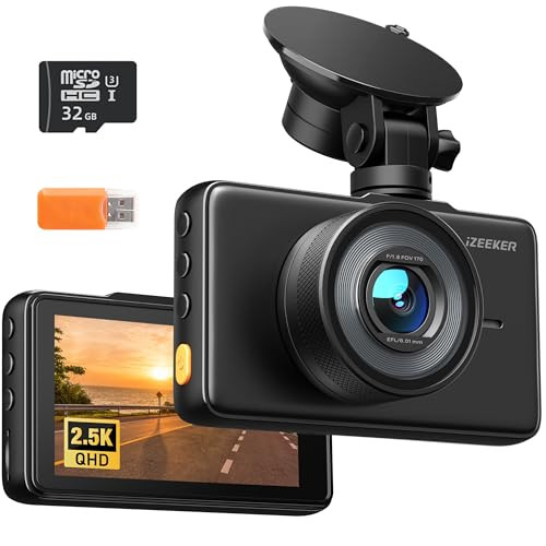 2.5K Dash Cam with 3" IPS Display