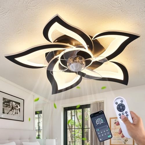 HuixuTe Geometric 24" 6-Speed Ceiling Fan w/ Remote Control Deal