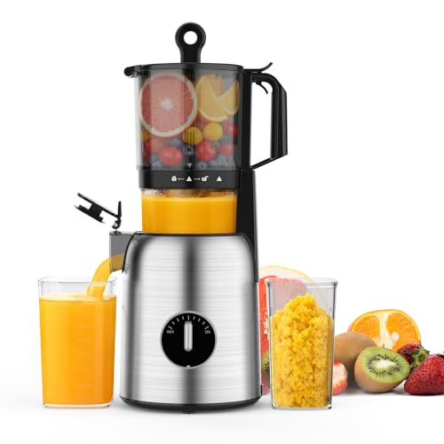 Kismile Cold Press Juicer with 5.4" Wide Chute