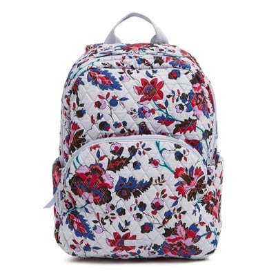 Vera Bradley Women's Outlet Cotton Essential Backpack Vineyard Floral