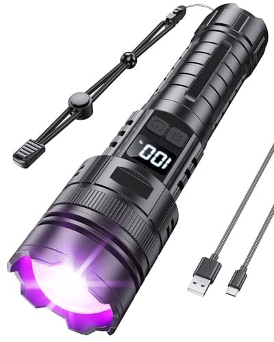 MOWETOO 365NM Rechargeable UV Flashlight Deal