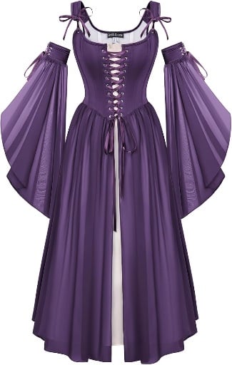 Scarlet Darkness Renaissance Corset Dresses- 2 Piece - Various Colors