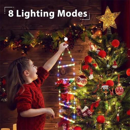 Santa Climbing Ladder LED Decoration (via TDD App)