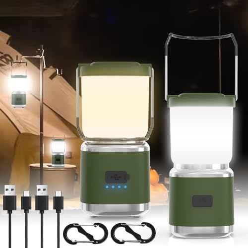 Hoxida Rechargeable 336LM LED Portable Camping Lantern 2-Pack Deal