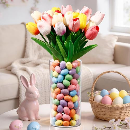 Vase with 100pcs Easter Eggs Filler Set