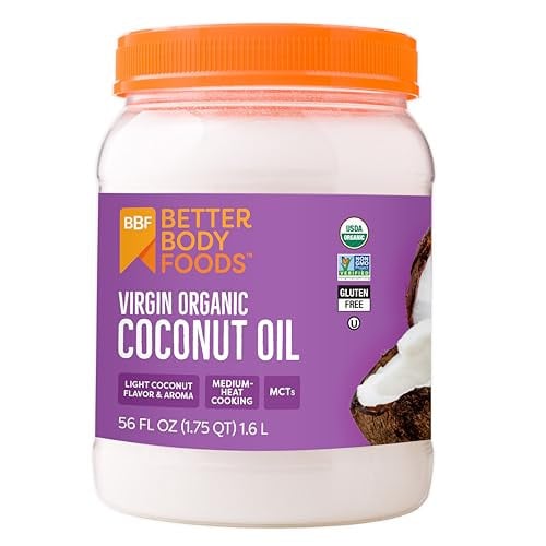 BetterBody Foods Organic Unrefined Coconut Oil 56-Ounce