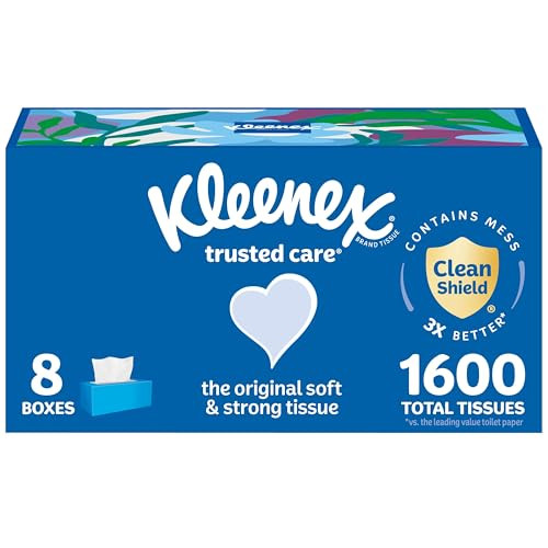 Kleenex 2-ply Trusted Care Facial Tissues 8-Boxes (200 Count)