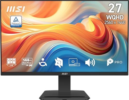 MSI PRO MP273Q E14 27-inch IPS 2560 x 1440 144Hz Computer Monitor Deal