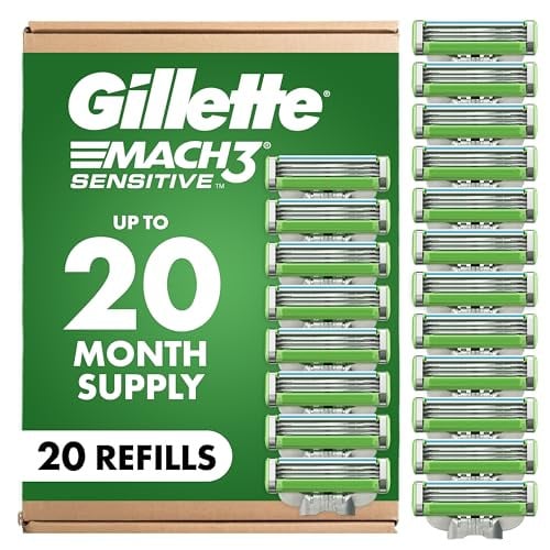 Gillette Mach3 Sensitive Razor Blades 15-Count