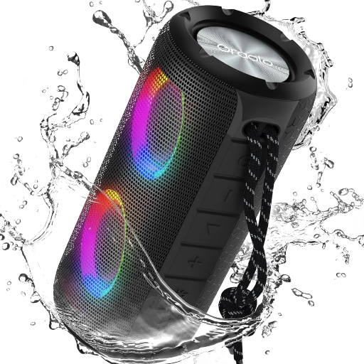 Oraolo Luster Portable Bluetooth Speaker with Colorful Lights 24W