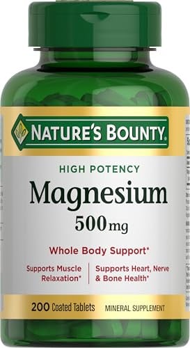 Nature's Bounty Magnesium 500 Mg Tablets 2 x 200-Count