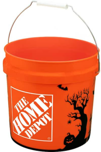 The Home Depot 2 Gallon Orange Halloween Bucket Deal