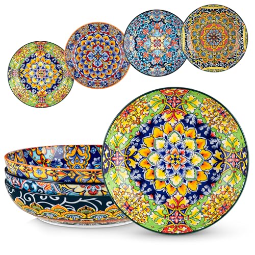 Vancasso Large Ceramic Pasta Bowls 4-Piece 42-Ounce Deal