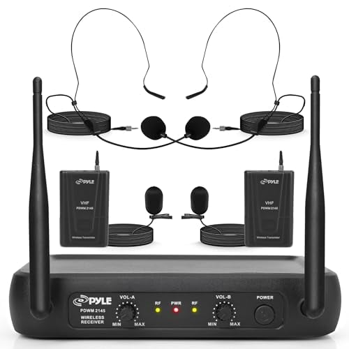 Pyle Dual Channel Wireless Microphone System