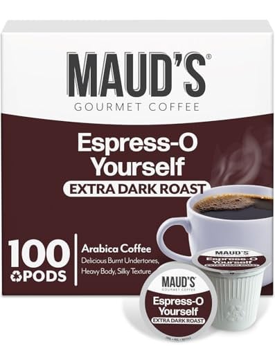 Maud's Espresso Coffee Pods, 100 Count, Dark Roast KCUPS Deal