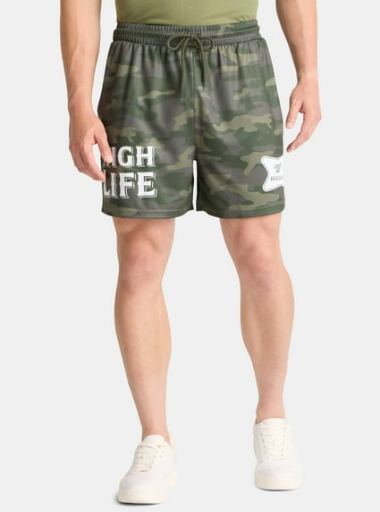 Miller High Life Men's Camo Basketball Shorts